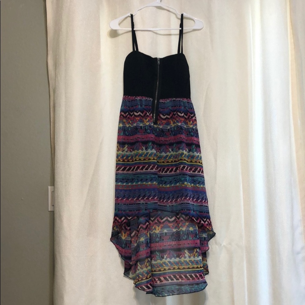 Material Girl Asymmetrical Floral Dress